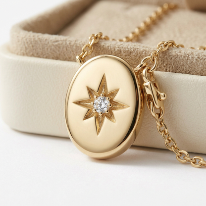 ✨ Gift-Worthy | Golden Starburst Pendant | Elegant Minimalist Necklace