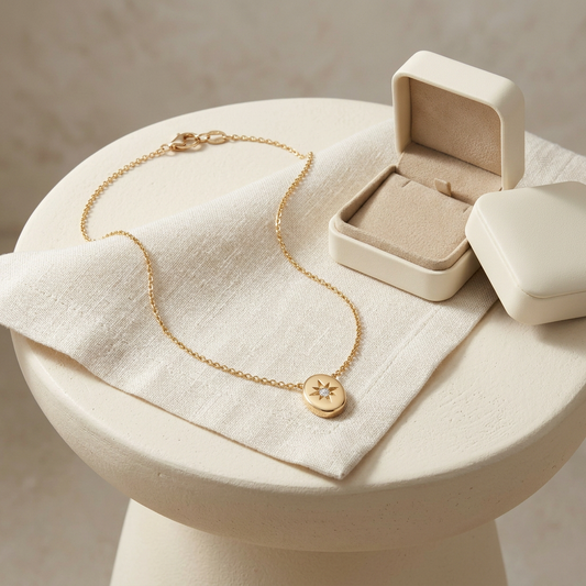 ✨ Gift-Worthy | Golden Starburst Pendant | Elegant Minimalist Necklace