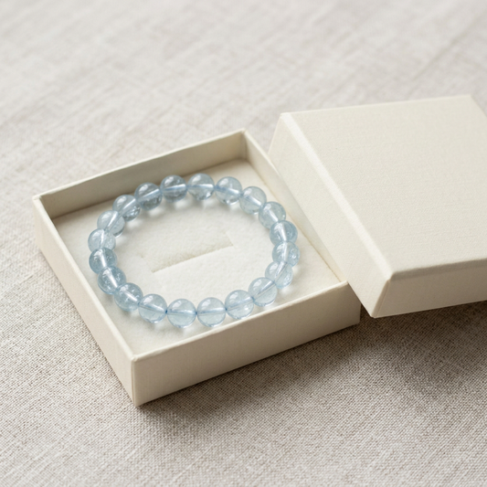 🩵 Crystal Blue | Minimalist Beaded Design | Effortless Everyday Style