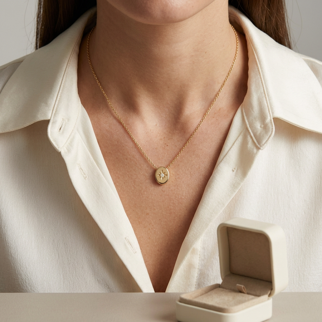 ✨ Gift-Worthy | Golden Starburst Pendant | Elegant Minimalist Necklace